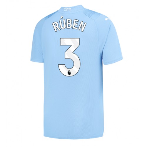 Moški Nogometni dresi Manchester City Ruben Dias #3 Domači 2023-24 Kratek Rokav